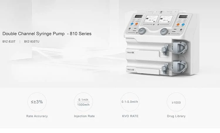 Byond Factory Price Double Channels Hospital Medical Lab Auto Infusion Syringe Pump for Medical Pump One of The Largest Medical Pump Suppliers in China