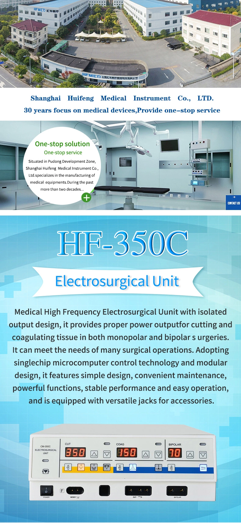 Veterinary Instruments Mini High Frequency Electrosurgical Unit (TNCM-350C)