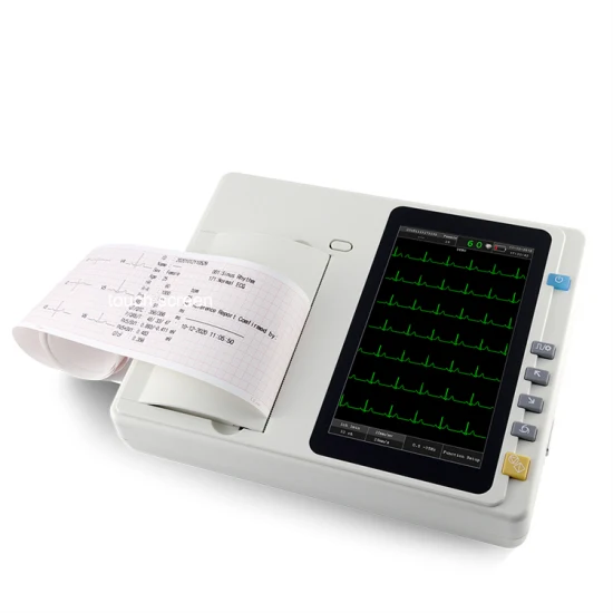 Macchina medica per elettrocardiogramma ECG digitale ospedaliero Macchina per ECG a 3 canali a 12 canali per ECG in vendita