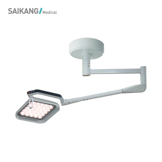 Sk-Lld7050A Saikang Lampada operatoria mobile a LED chirurgica per visita medica a doppia cupola senza ombra con batteria