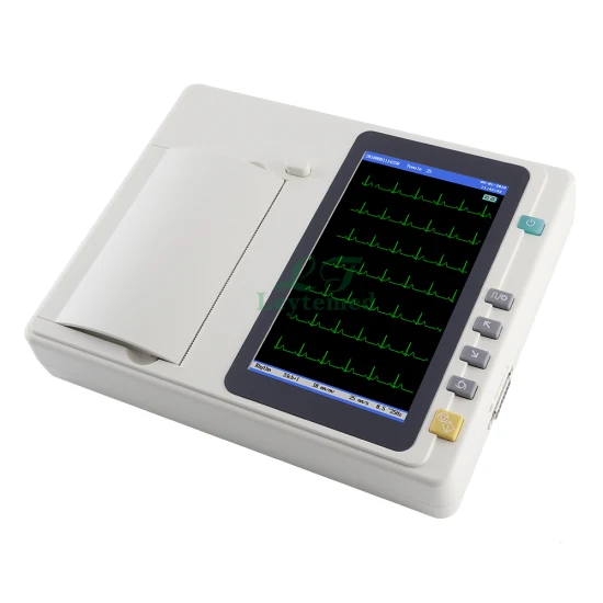 Macchine ECG touch screen portatili a 6 derivazioni 12 derivazioni Ltse24 in vendita